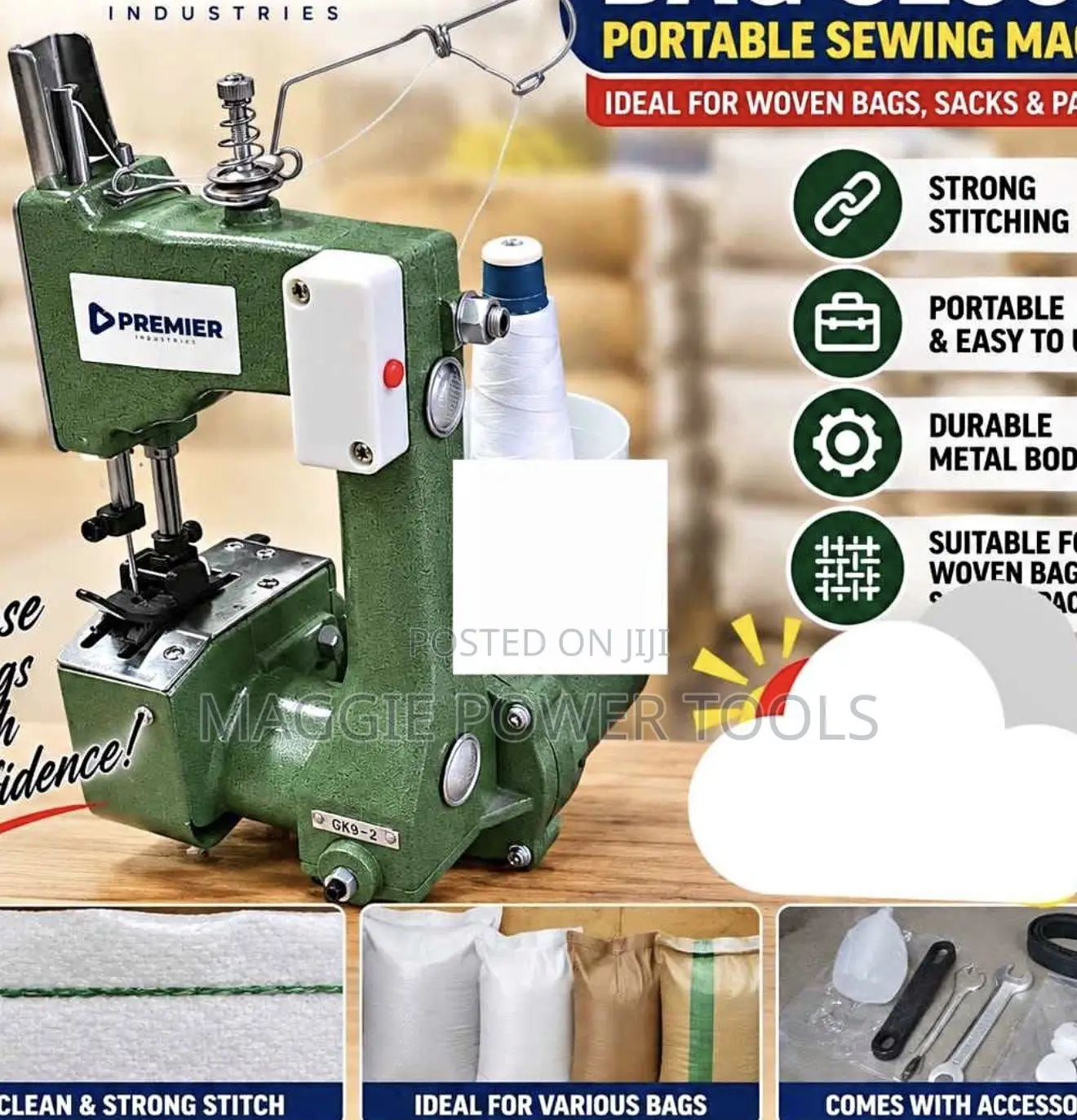 Premier Bag Closer Portable Sewing Machine /Bag Closer Sewing Machine