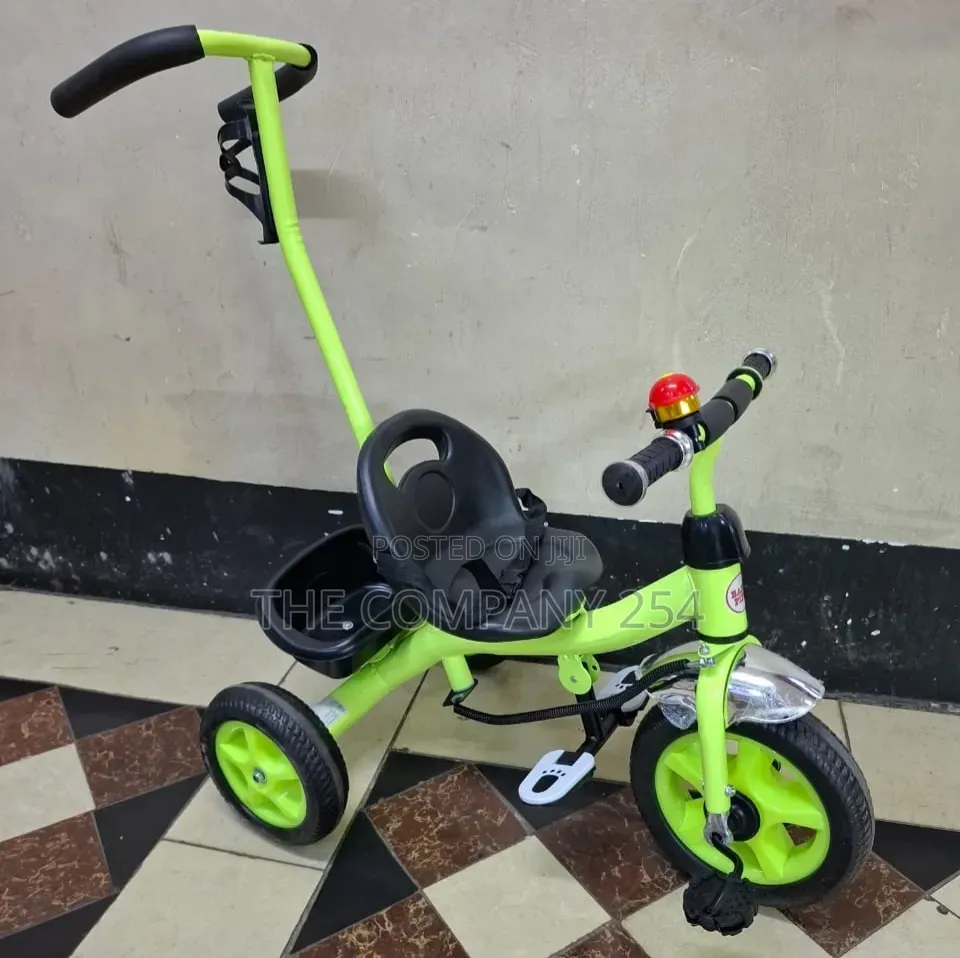 Safety Tricycle With Push Handle
