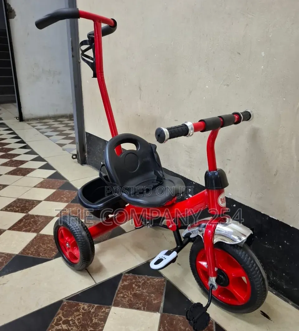 Safety Tricycle With Push Handle