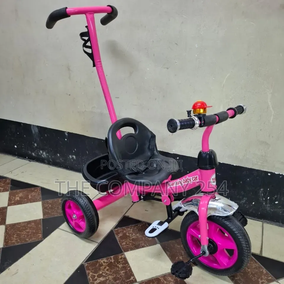 Safety Tricycle With Push Handle