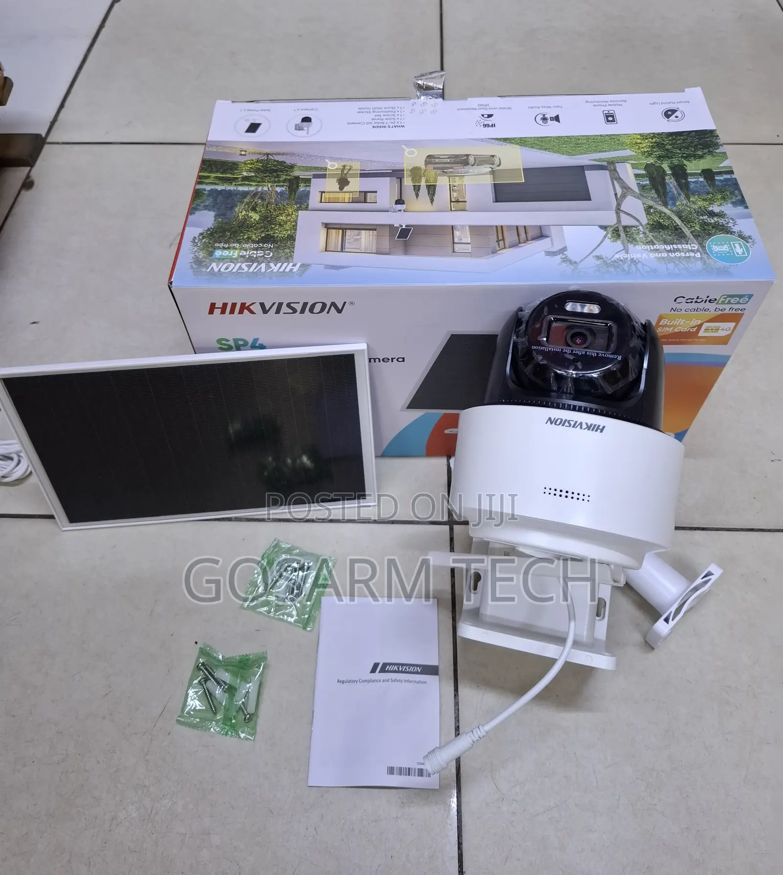 . Hikvision DS-2CFSP4/4G 4MP Solar Powered 4G LTE PT Security Camera