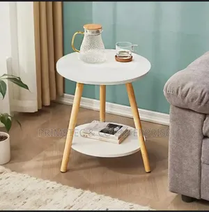 Double Top 3 Legged Cute Marble Table