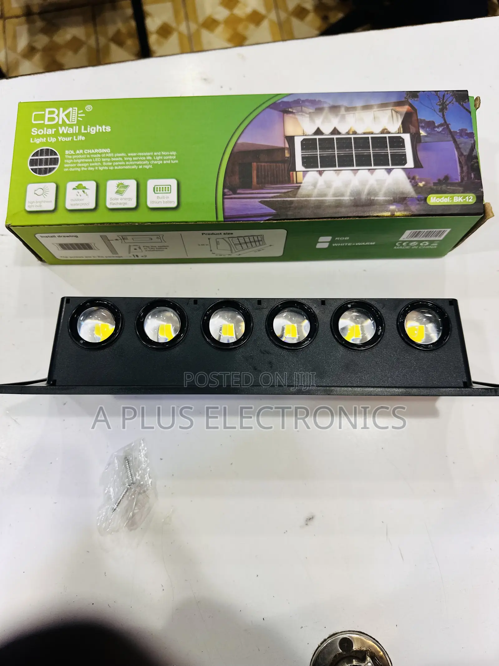 Solar Wall Lamp BK12 – Bright LED Solar Wall Light