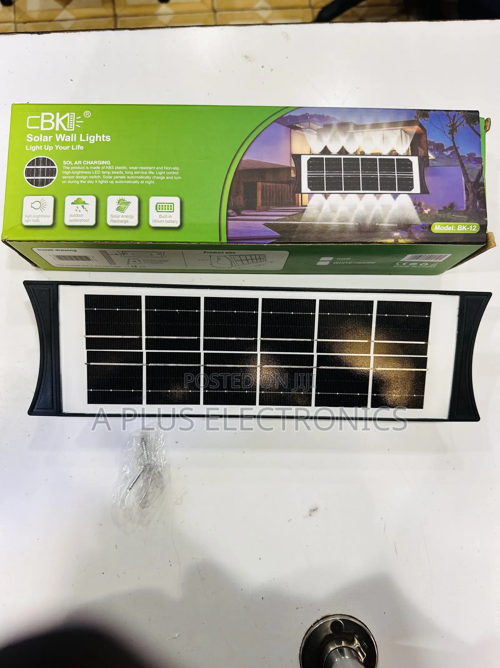 Solar Wall Lamp BK12 – Bright LED Solar Wall Light