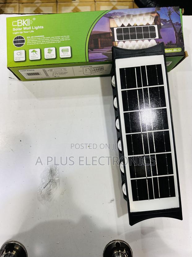 Solar Wall Lamp BK12 – Solar Light for Compound and Gate - thumbnail 2