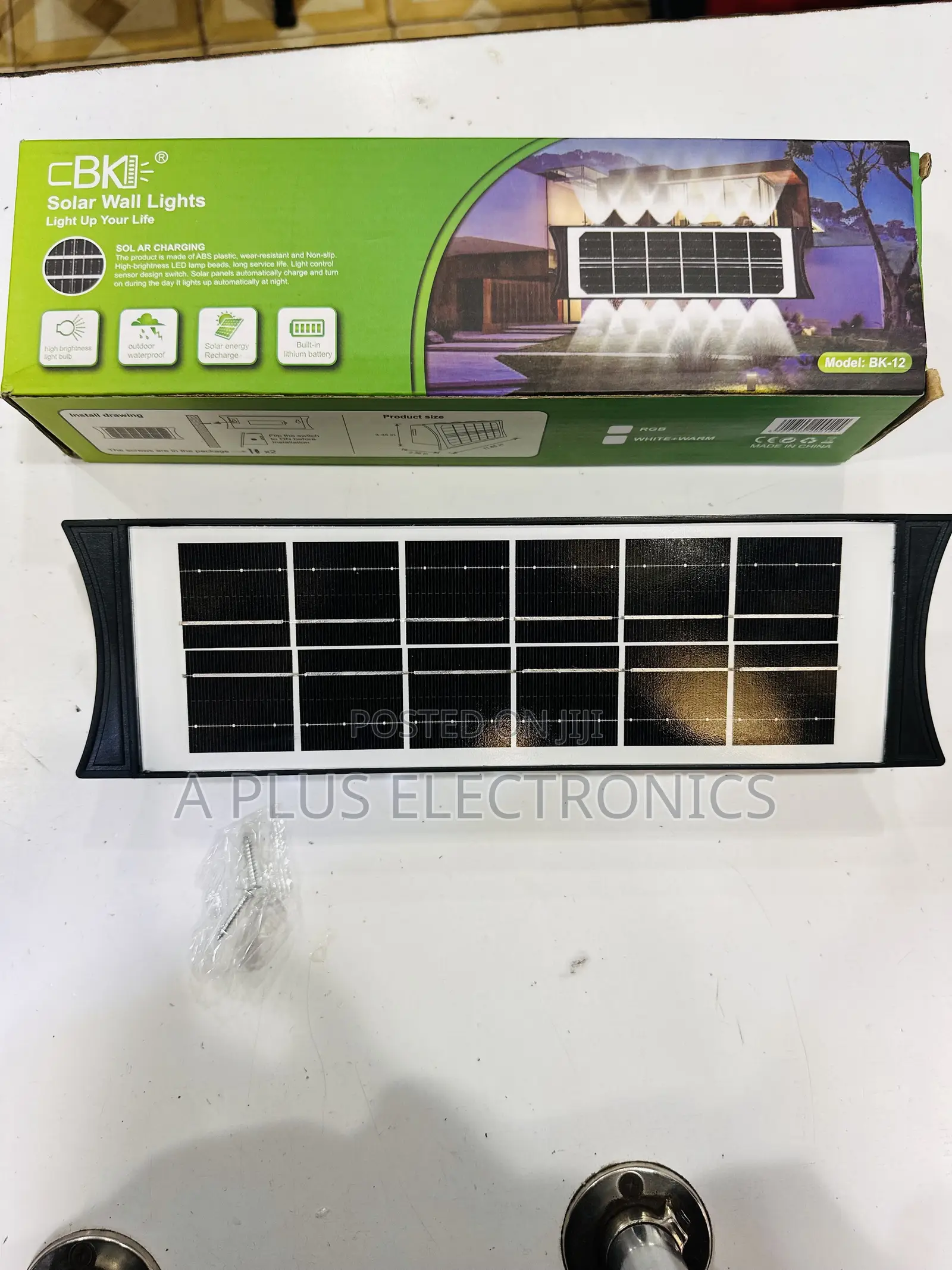Solar Wall Lamp BK12 – Energy Saving Outdoor LED Light