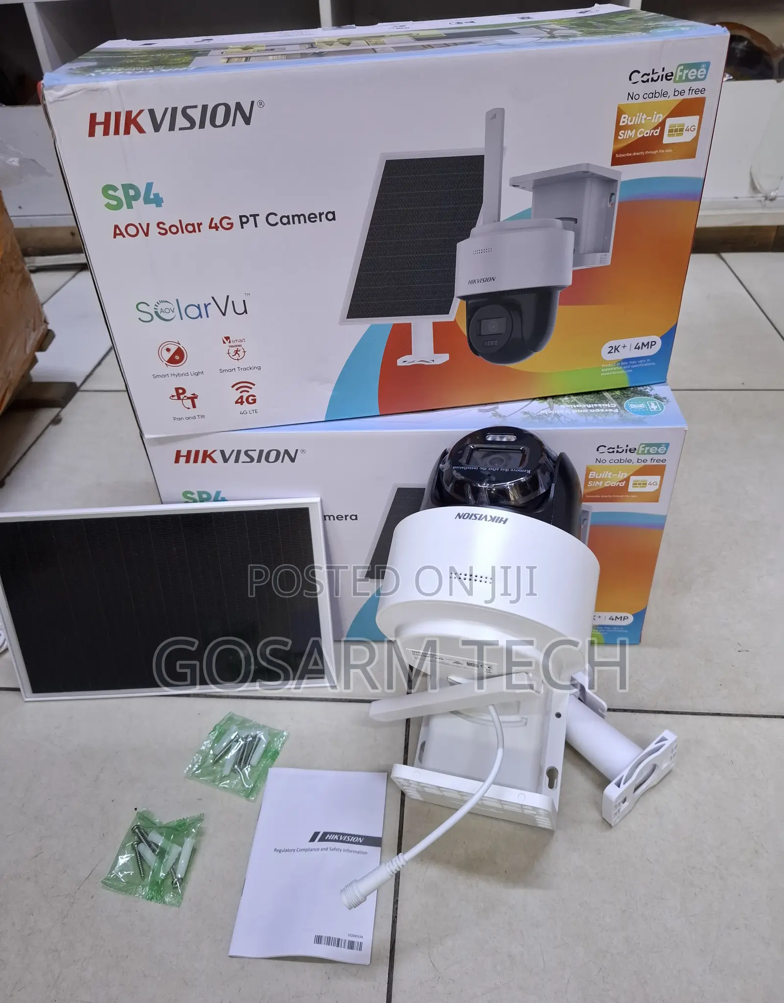 Hikvision SP4 4MP Solar Outdoor Camera With Remote Phone Access