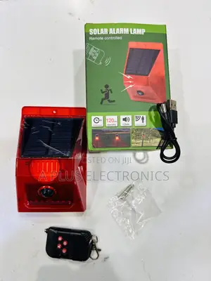Solar Alarm With Remote Control and Motion Sensor