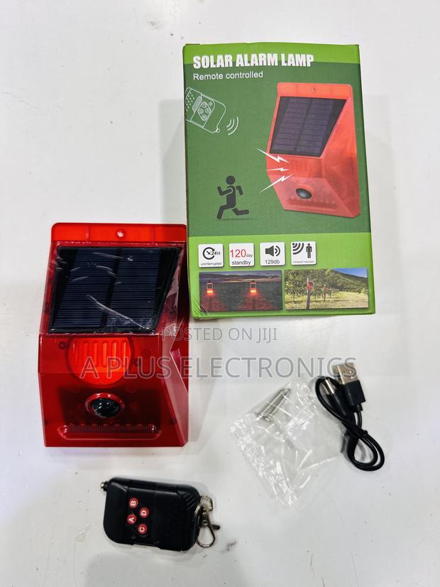 Solar Alarm With Remote Control and Motion Sensor - thumbnail 3