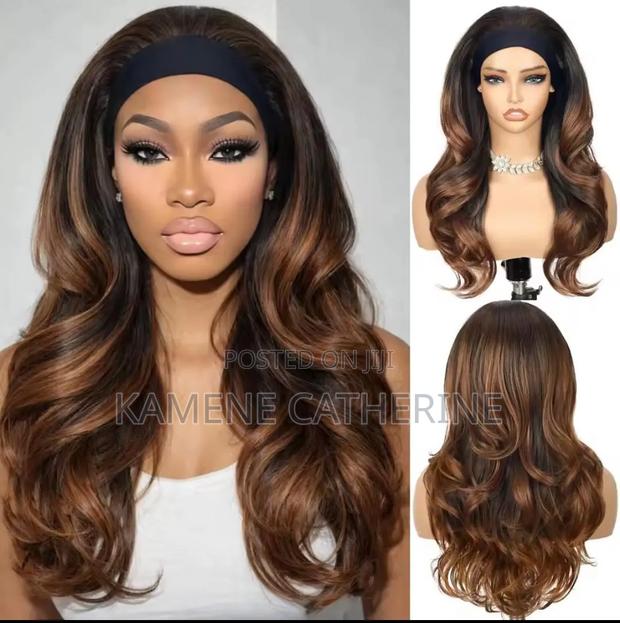 Body Wave Semi Human Headband Wig