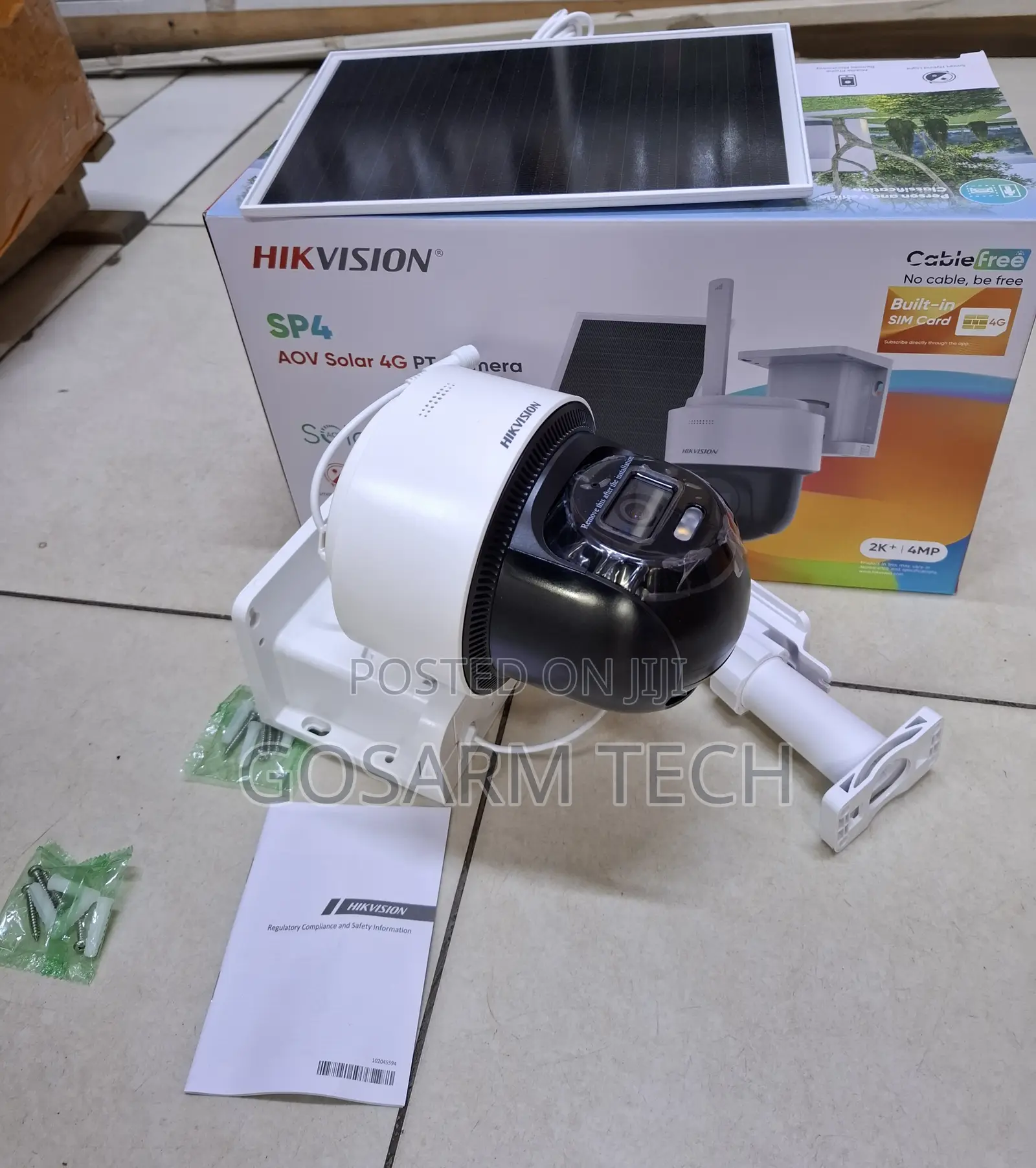 Hikvision SP4 4MP Solar Camera With Rechargeable Battery and 4G Networ