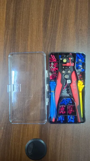 Cable Crimper and Stripper With Accessories