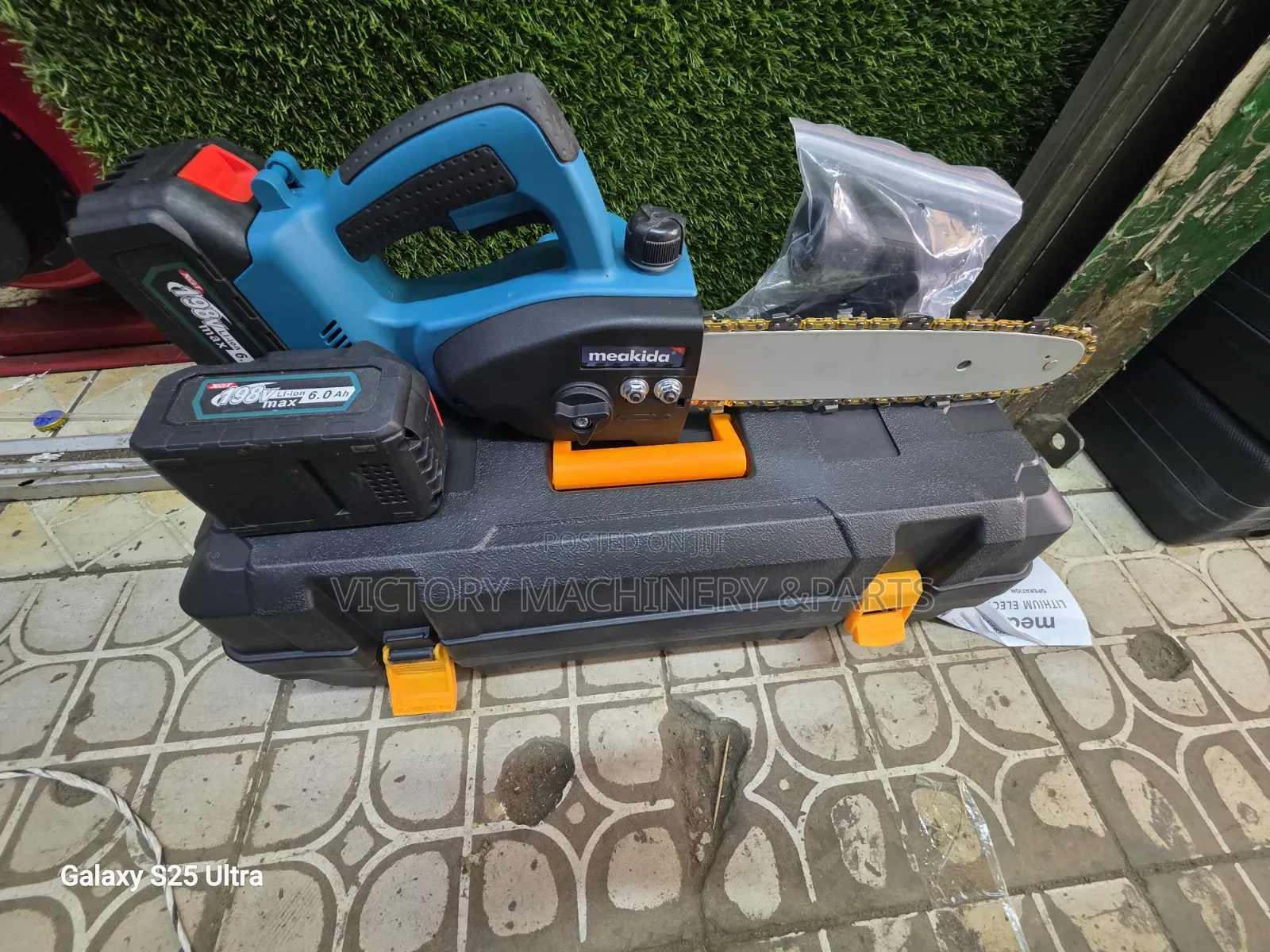 Meakida 198V Cordless Chainsaw – 12-Inch