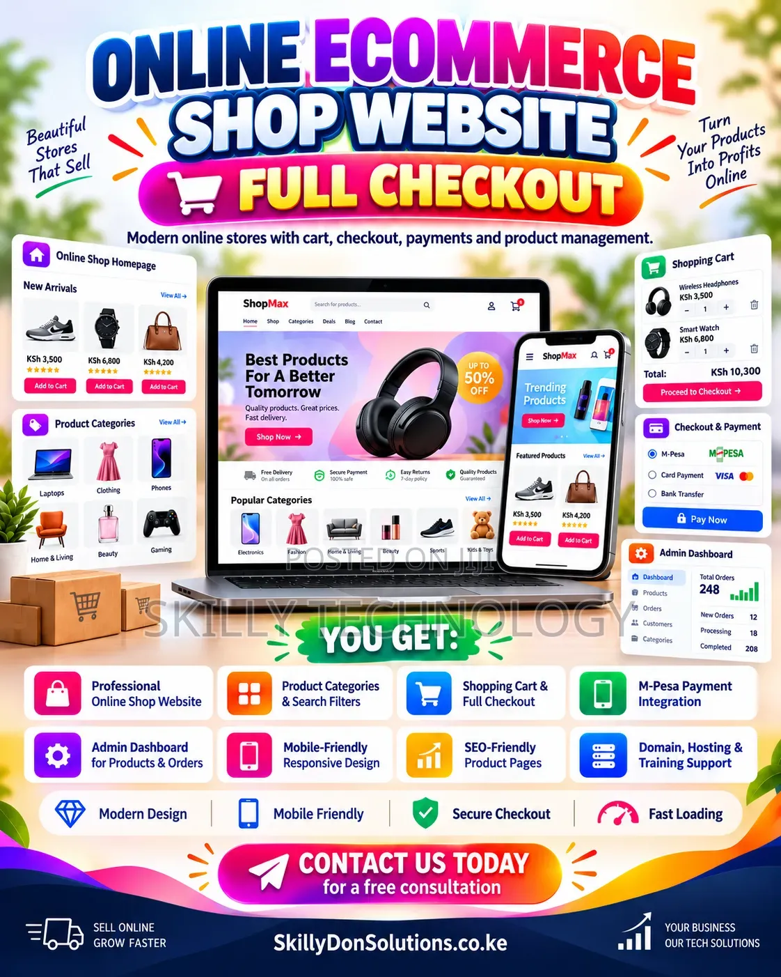 Online Ecommerce Shop Website Full Checkout