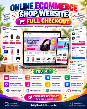Online Ecommerce Shop Website Full Checkout