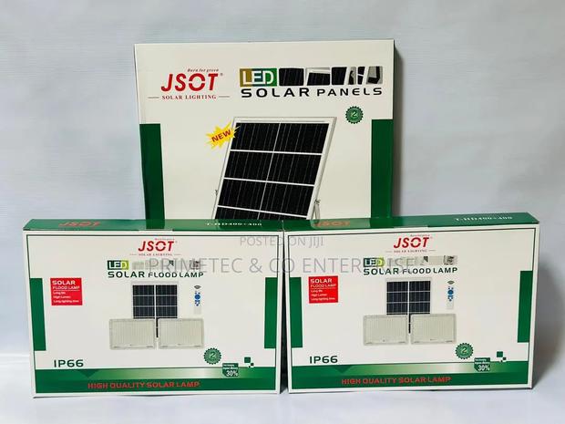 2in1 Solar Floodlights With Warning Lights - main view