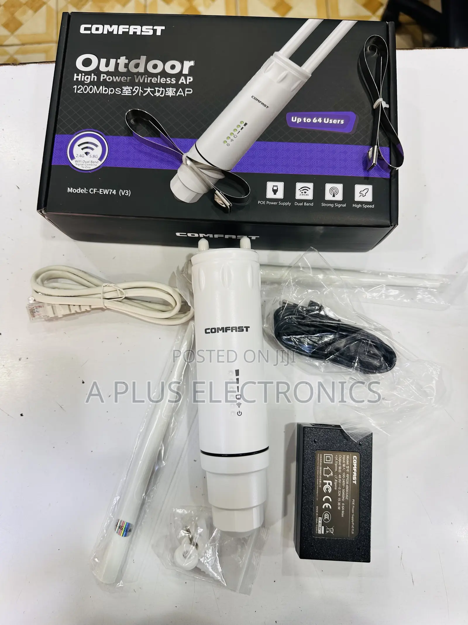 Comfast Wifi Extender (Upto 800m Range) – Powerful Long Range Booster