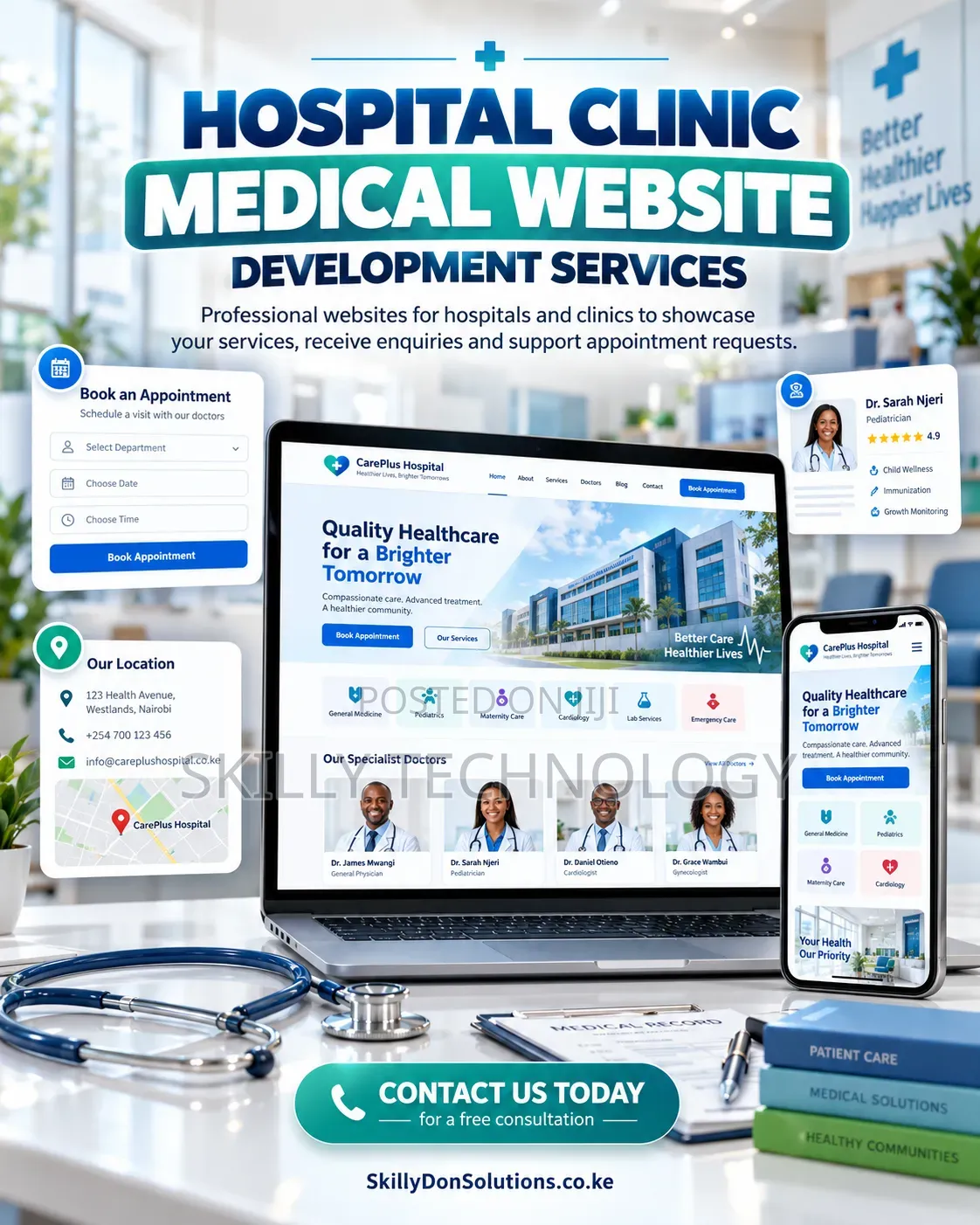Hospital Clinic Medical Website Development Services