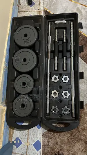 50Kg Cast Iron Barbell and Dumbbell Set