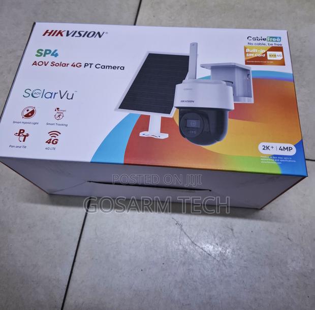 Solar Powered PT Security Camera With 4MP HD Video - main view