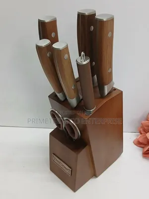 8 PCS Kitchen Knife Set With Wooden Stand