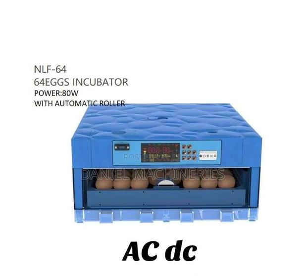 AC Dc 64eggs Incubator 80watts With Automatic Roller - main view