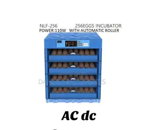 AC Dc 256eggs Incubator With Automatic Roller 110watts