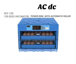 AC Dc 128eggs Incubator With Automatic Roller 90watts