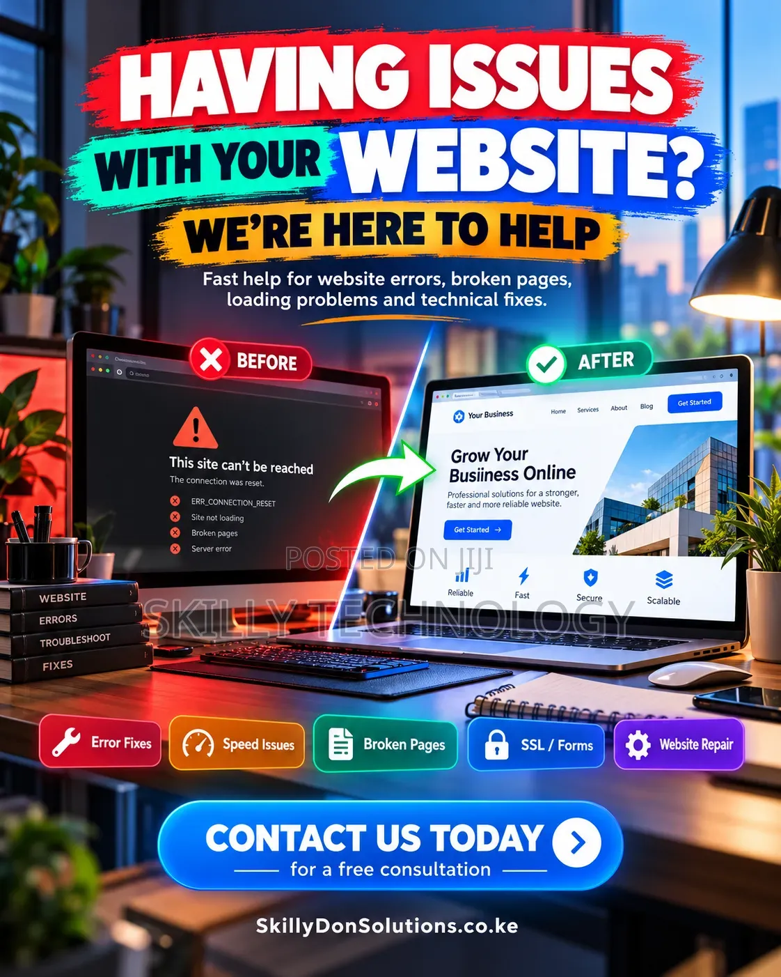 Having Issues With Your Website? We're Here to Help