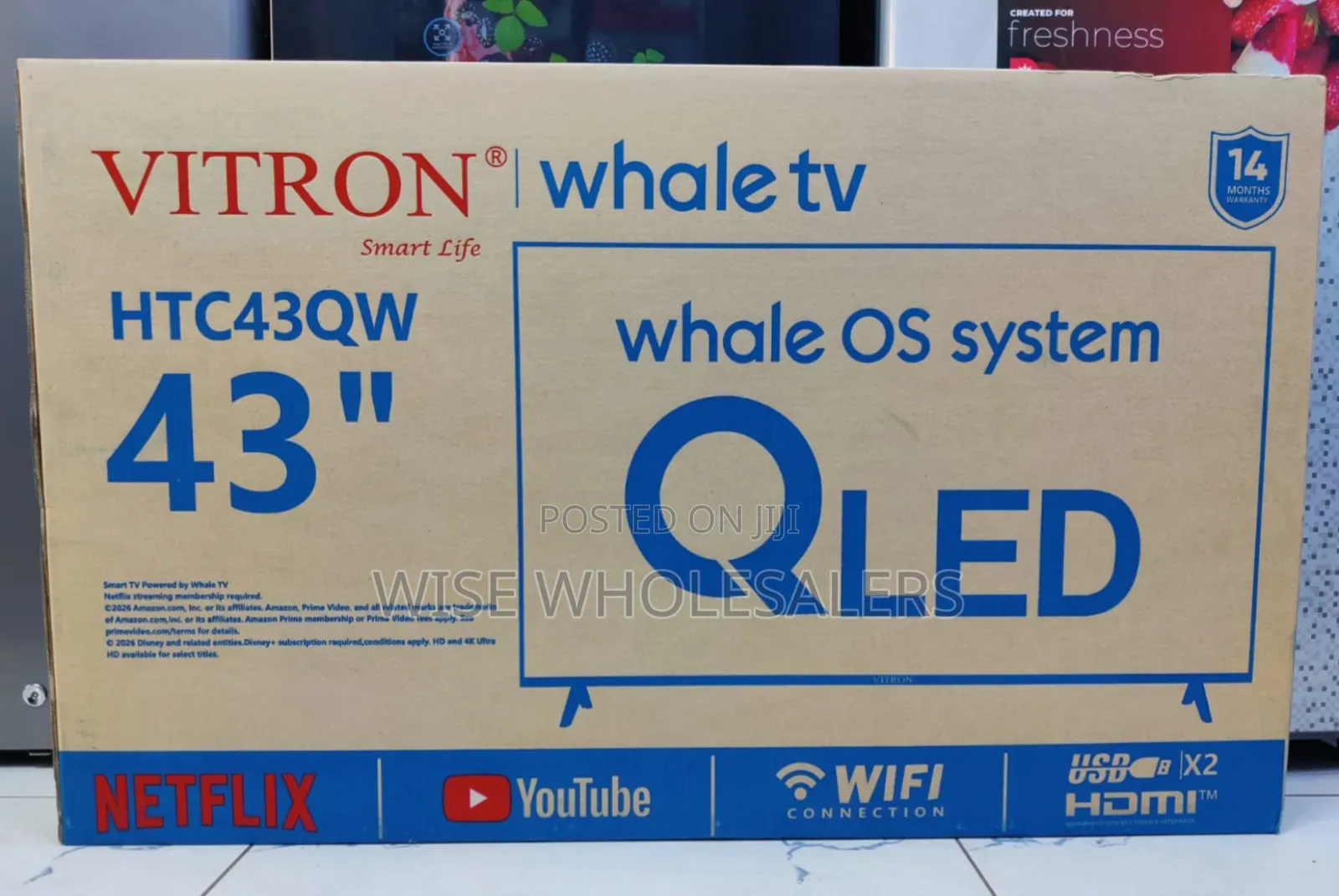 Vitron 43-Inch QLED Whale OS System.