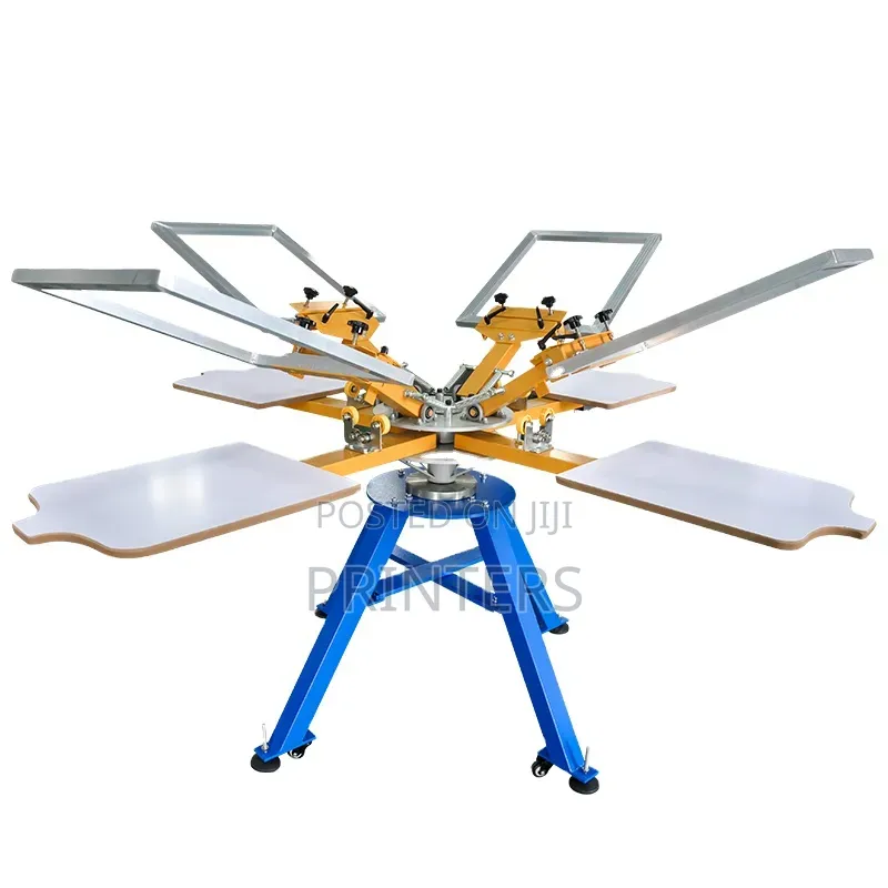 4 Color 4 Station Commercial Bulk T-Shirts Screen Printing Machine