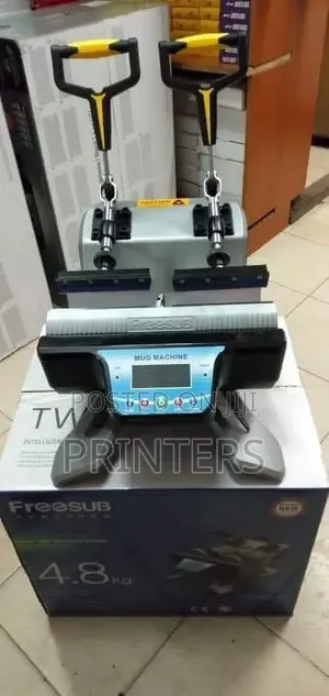 Dual Mug and Water Bottles Branding Heat Press 2in1 Freesub Machine
