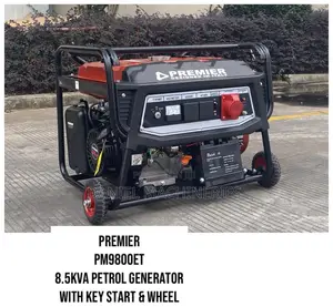 Pm9800et Premier Petrol Generator 8.5kva With Keystart and Wheels