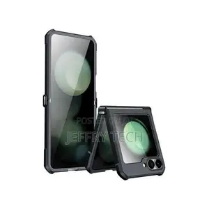 Xundo Hard Clear Acrylic Case With Black Edges for Samsung Z Flip 6