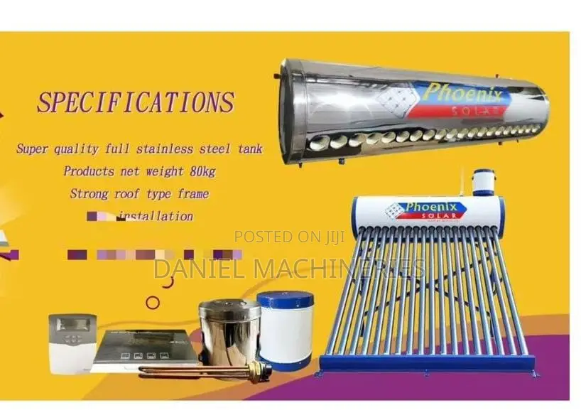 Phoenix Dc Solar Water Heater Pressurised 200ltrs