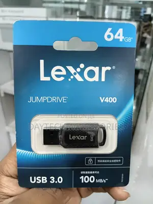 LEXAR JumpDrive 64GB V400 USB 3.0 Flash Drive - Black