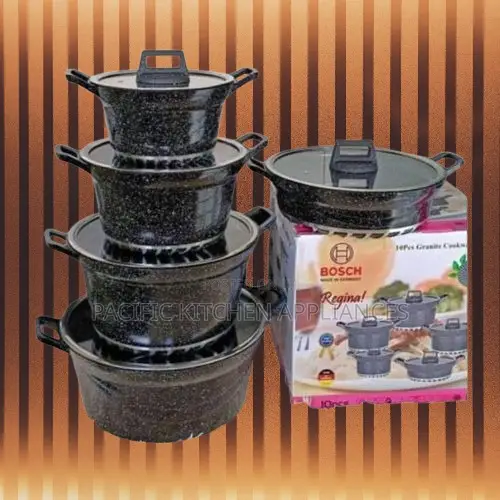 Bosch 10-Piece Cookware Set With Granite Non-Stick Coating