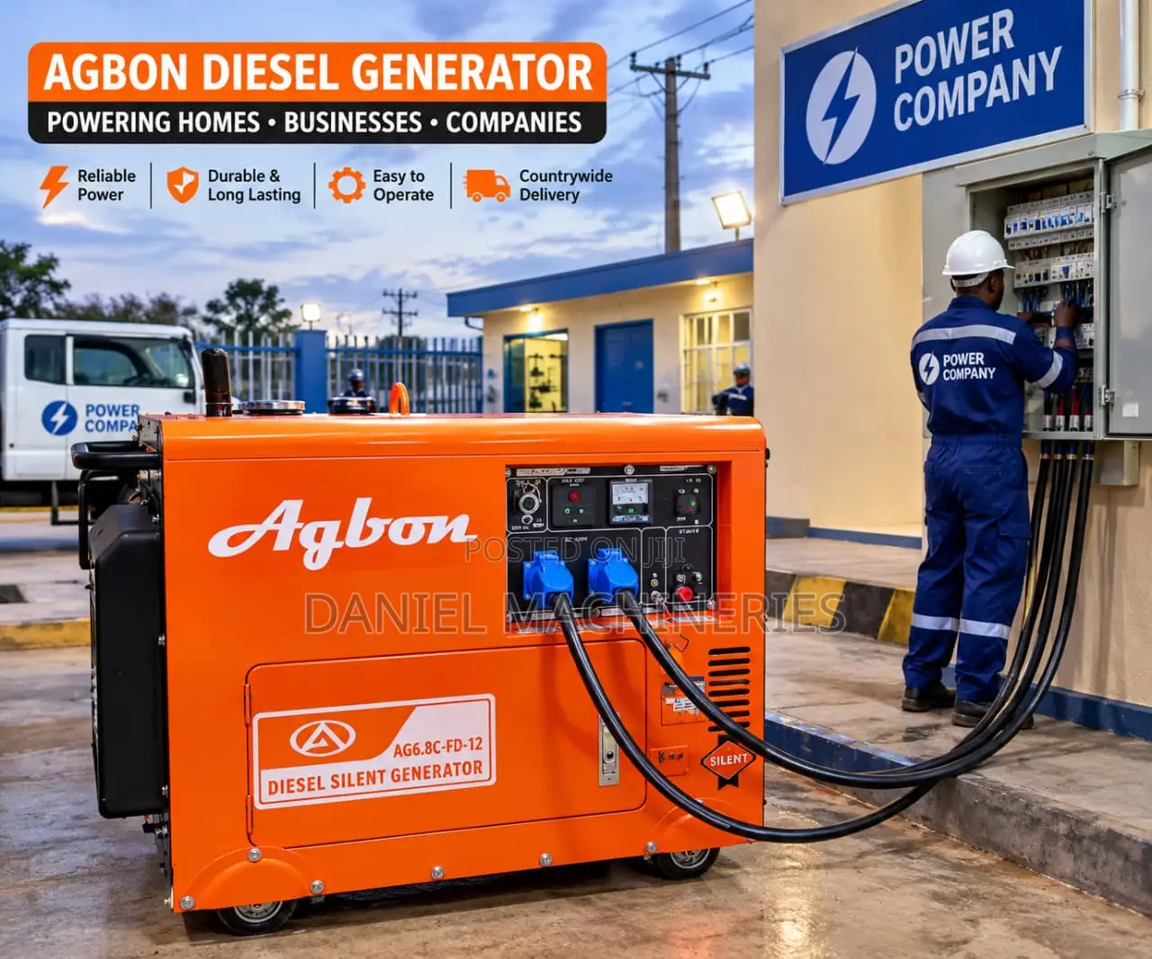 Agbon Diesel Generator 10kva Single Phase