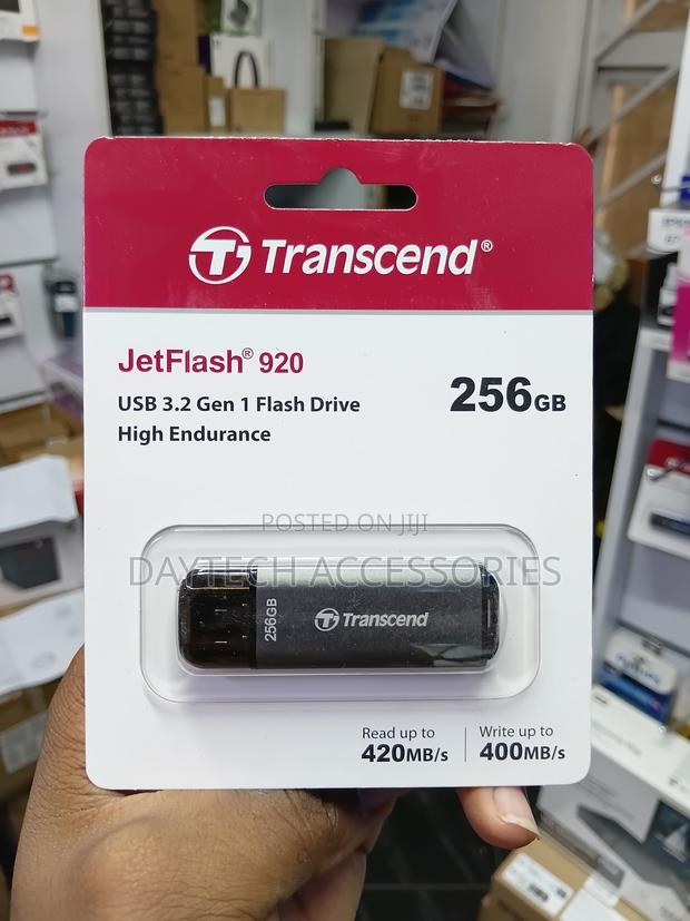 Transcend JetFlash 920 256GB USB 3.2 Gen 1 Flash Drive. - thumbnail 2