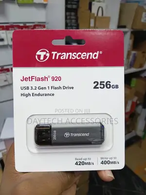 Transcend 256GB JetFlash 920 USB 3.2 Gen1 Flash Drive.