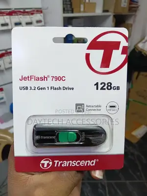 Transcend JetFlash 790C 128GB USB 3.2 Gen 1 Flash Drive