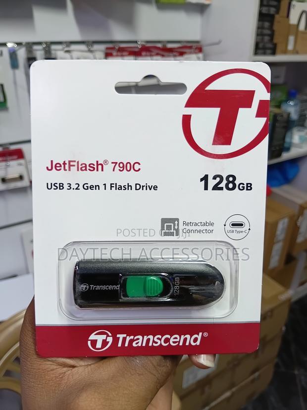 128GB Transcend JetFlash 790C USB3.2 Gen 1 (USB Type-C) Flash Drive