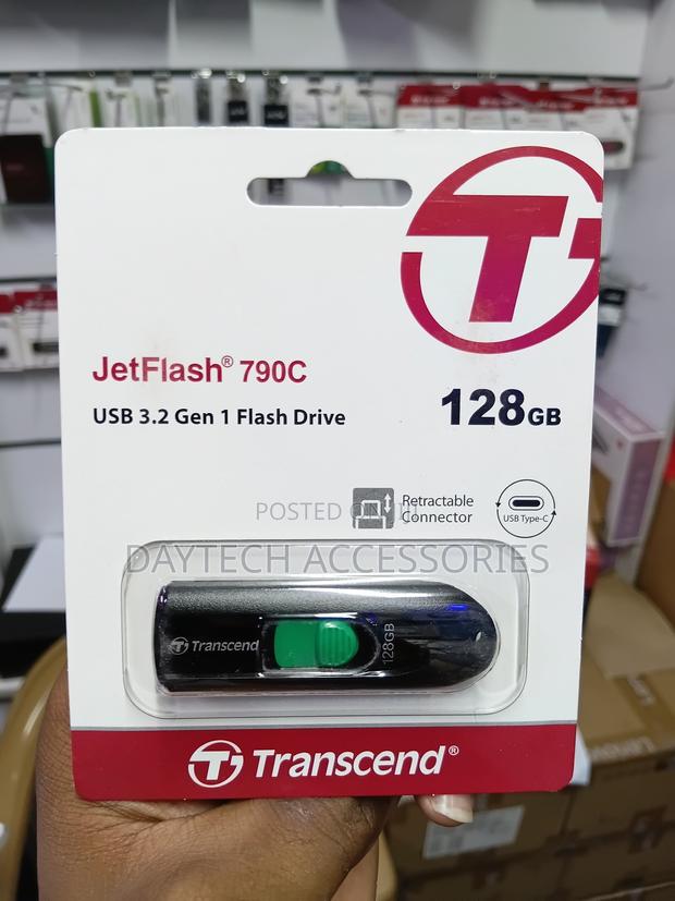 128GB Transcend JetFlash 790C USB3.2 Gen 1 (USB Type-C) Flash Drive - thumbnail 2