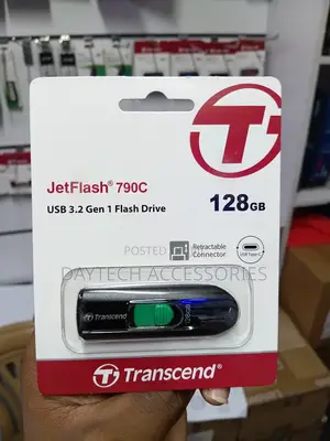 128GB Transcend JetFlash 790C USB3.2 Gen 1 (USB Type-C) Flash Drive