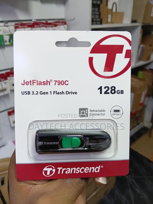 128GB Transcend JetFlash 790C USB3.2 Gen 1 (USB Type-C) Flash Drive - thumbnail 4