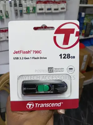 Transcend 128GB JetFlash 790C USB 3.2/3.1 Gen 1(USB 5Gbps) Flash Drive