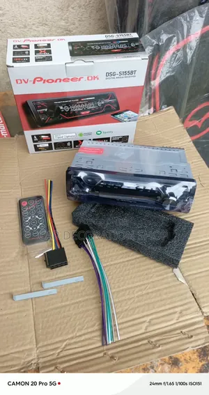 Single Din Digital Media Pioneer Car Stereo Receiver With Bluetooth