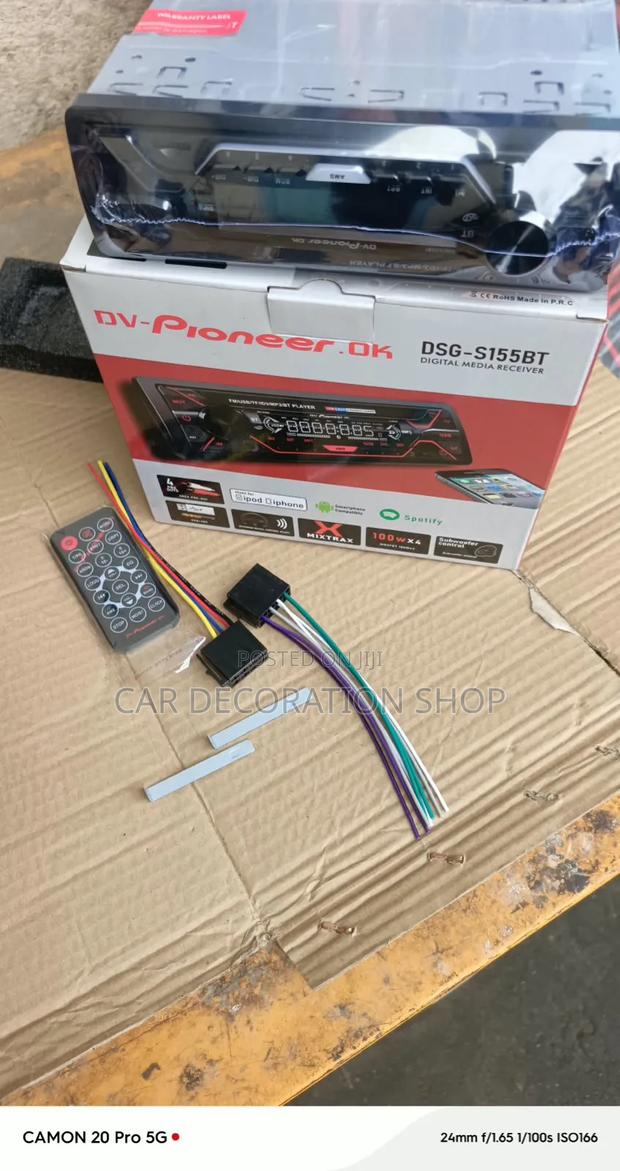Pioneer Bluetooth Generic Car Radio With Remote Control Wiring Harness - main view
