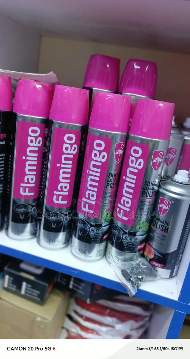 Flamingo 650ml 1pc Dashboard Spray Leaves Dashboard Shining - main view