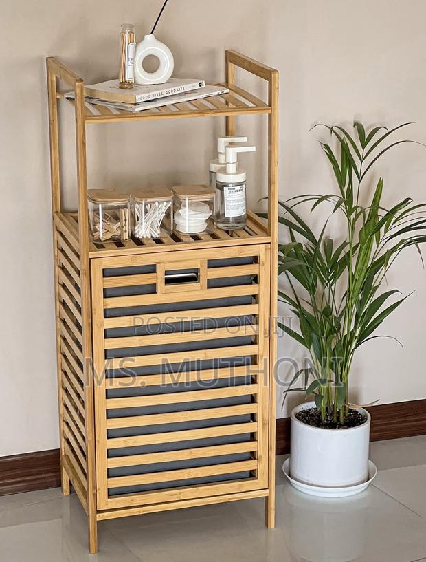 All-in-One Utility: Premium Bamboo Laundry Hamper - thumbnail 2